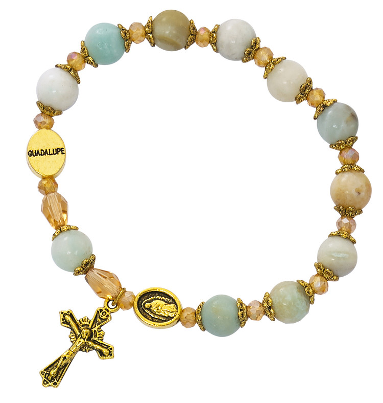 (B1008C) GP AMAZONITE GUADALUPE BRACELE