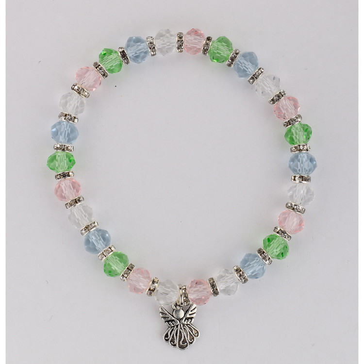 (BR189) MULTI CRYSTAL BRACELET