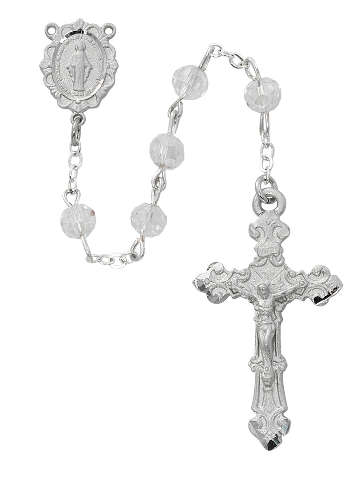 (R888F) 6MM RF CRYSTAL AB ROSARY