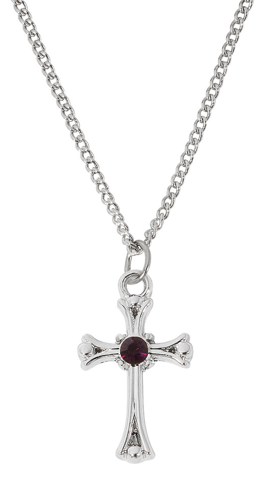 (RC1) 16-18" RF GARNET CROSS, BOXED