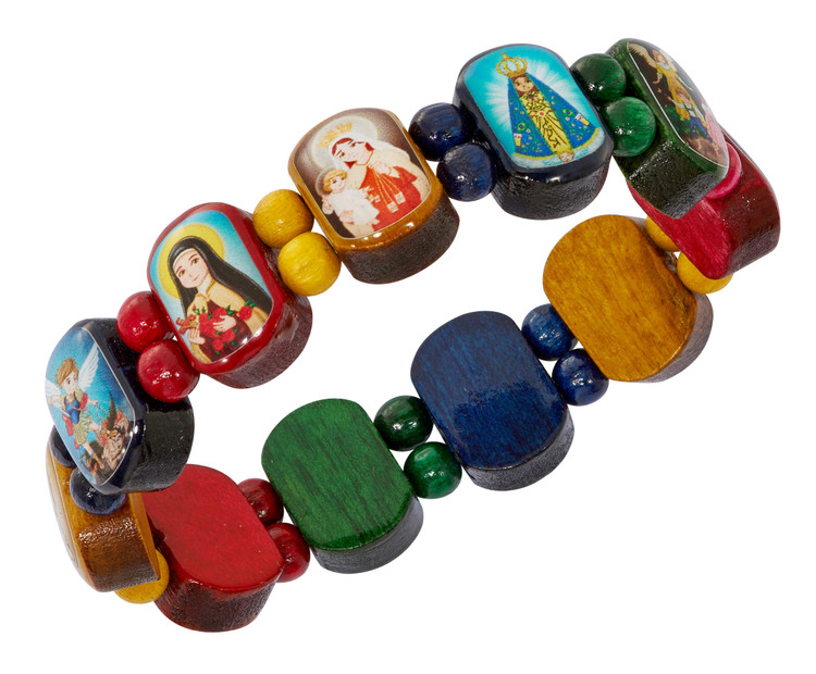 (B1124C) CHILD SIZE SAINT BRACELET,