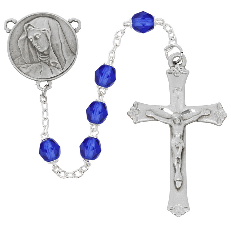 (R943F) 6MM BLUE AB O.L SORROWS RSRY