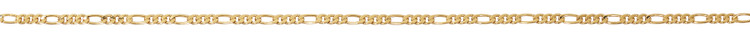 (P-FG24C) 24" FIGARO GOLD TONE CHAIN