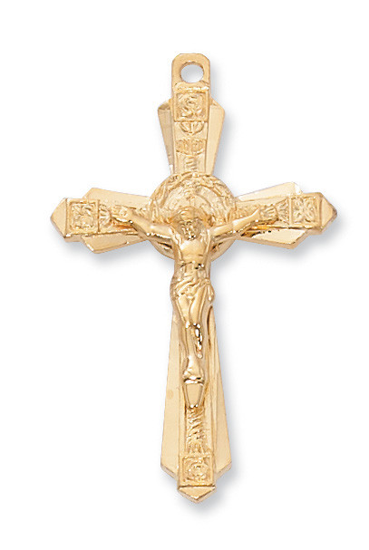 (H6004) 24" CH G/PWT CRUCIFIX