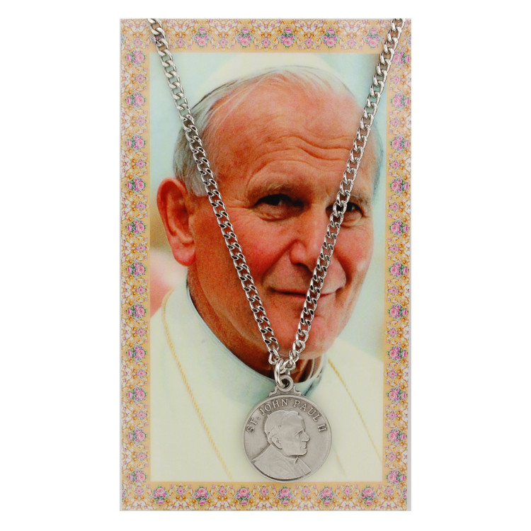 (PSD697-24) ST JOHN PAUL PRAYER CARD 24"CH