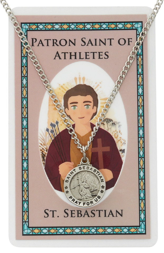 (PSD12) ST SEBASTIAN PRAYER CARD SET