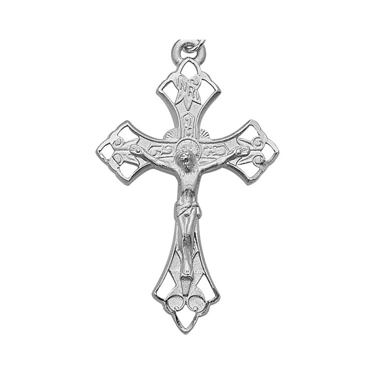 (L5019X) SS CRUCIFIX, BULK MEDAL ONLY.