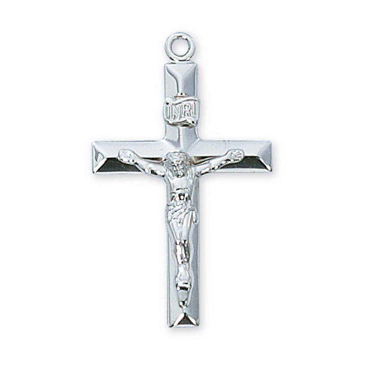 (L8011X) SS CRUCIFIX,BULK MEDAL ONLY.