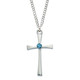 (RC9146-ZR) RHODIUM DECEMBER BIRTHSTONE 