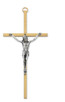 (80-95) 6" BRASS CRUCIFIX