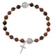 (B1046C) ST. PIO SANDSTONE ROSARY