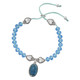 (B1038C) BLUE CRYSTAL MIRAC WITH HEART