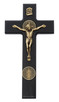 (80-211) 9" BLACK ST BENEDICT CRUCIFIX