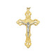 (HT5014X) PWTR, CRUCIFIX , GP ,TWO TONE