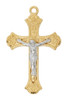 (JT5002S) 18" CH G/SS TWO TONE CRUCIFIX 