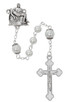 (P631X) PEARL PIETA ROSARY WITH ENAMEL