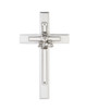 (XT220) 6.75" WHITE COMMUNION CRUCIFIX