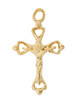 (H8017) 18" GP PEWT CRUCIFIX,BOXED