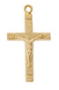 (H8015) 18" GP PEWT CRUCIFIX,BOXED