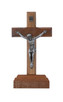 (82-16) 3.75" WALNUT STANDING CRUCIFIX