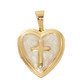 (J9323) 16-18" CH G/SS CROSS HEART 