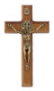(82-10) 4.75"WALNUT ST. BENEDICT CRUCI