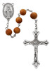 (P660R) BROWN ARGARWOOD ROSARY