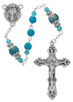 (P650F) 6MM TURQUOISE MARBELINE ROSARY