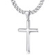 (RC120) STAINLESS STEEL POLISHED CROSS