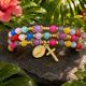 (B1075C) TWISTABLE MULTI-COLOR ROSARY