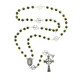 (P674C) 6MM GREEN IRISH ROSARY
