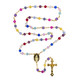 (P670C) 6MM GP MULTI-COLOR MATT ROSARY