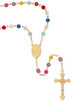 (P670C) 6MM GP MULTI-COLOR MATT ROSARY