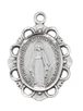 (AN572) 18" CH PEW MIRACULOUS MEDAL