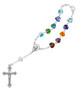 (AR27C) MURANO GLASS AUTO ROSARY