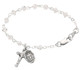 (BR126) SS 5.5" CRYSTAL BABY BRACELET