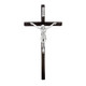 (BV10-148HS) 10 BEVELED DARK WALNUT CRUCIFI