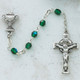 (C48DW) 3MM GREEN IRISH COMM ROSARY