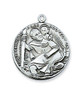 (D356) 24" CH PEWTER ST CHRISTOPHER 