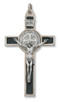 (119-05) 3" SILVER ST BENEDICT CRUCIFIX