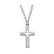 (D618) PEWTER CROSS WITH 24" CHAIN