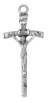 (D660) PEWTER PAPAL CRUCIFIX