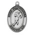 (D675FT) PEWTER OVAL FOOTBALL MEDAL