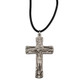 (D9128LC) PEWTER TRINITY CRUCIFIX WITH