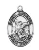 (L684MK) 24" CH SS ST. MICHAEL MEDAL
