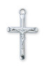 (L8013) 18" CH SS CRUCIFIX 