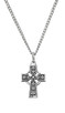 (L8023B) SS CELTIC BABY CROSS 13" CH/BX