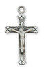 (L8070) 18" CH SS CRUCIFIX 