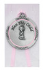 (PW12-P) GIRL CRIB MEDAL W/PINK EPOXY