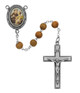 (R184DF) OLIVE WOOD ST. ANTHONY ROSARY